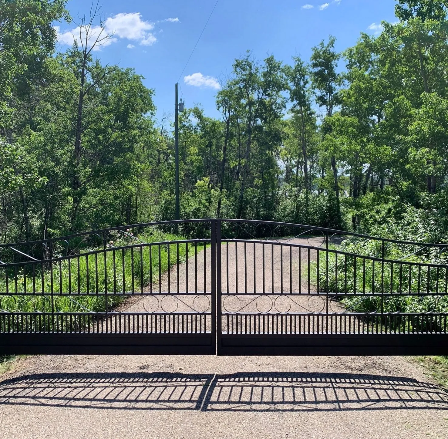 Automatic Opener Added to Existing Gate